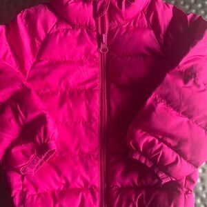 Girls Bright Pink Puffy 12 Months Adorable!